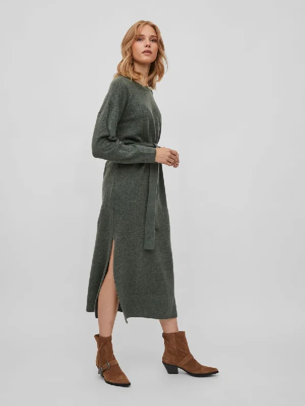 Cilia Long Knit Dress (Laurel Wreath)