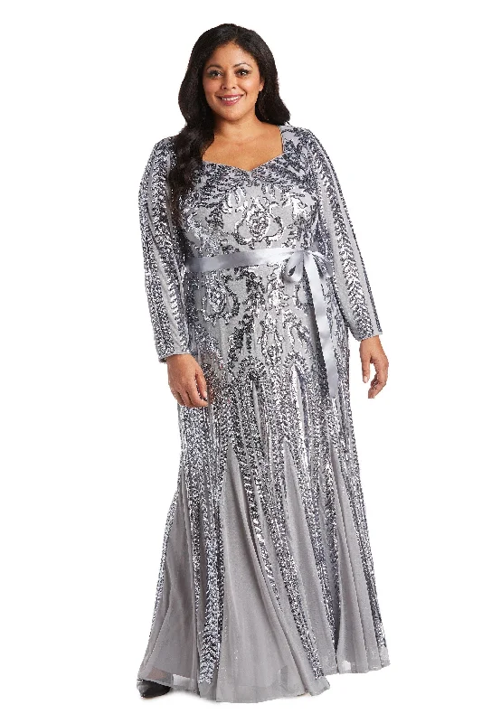 R&M Richards 5623W Long Plus Size Evening Dress