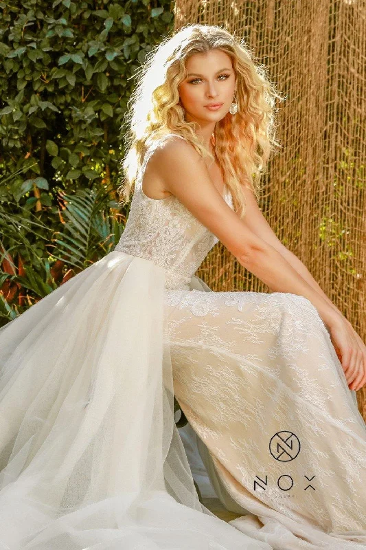 Long Boho Wedding Dress