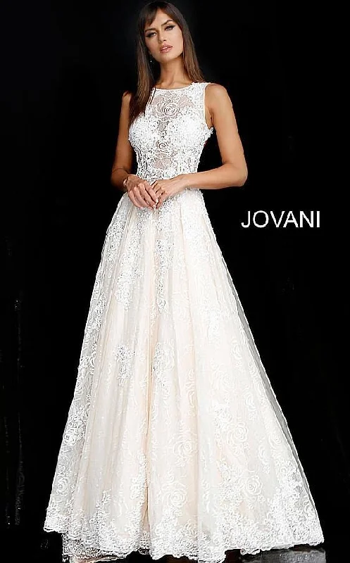 Jovani 37504 Long Sleeveless Wedding Ball Gown