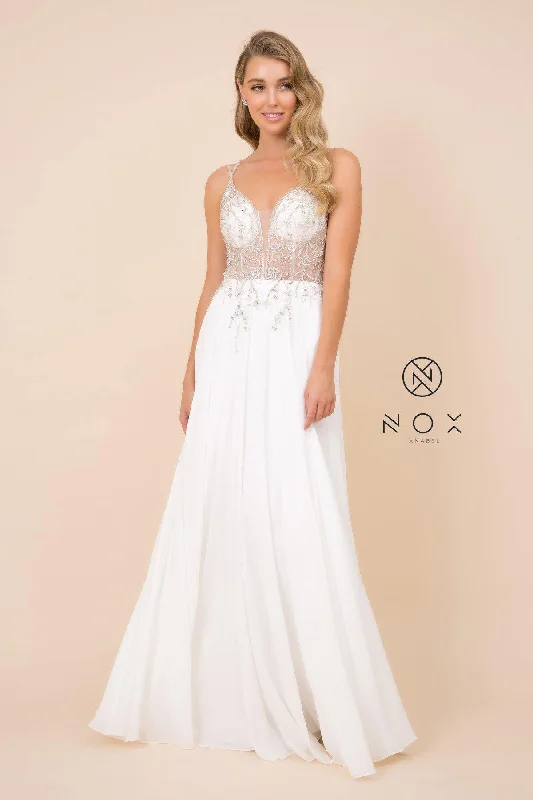 Long A-Line Wedding Dress Bridal