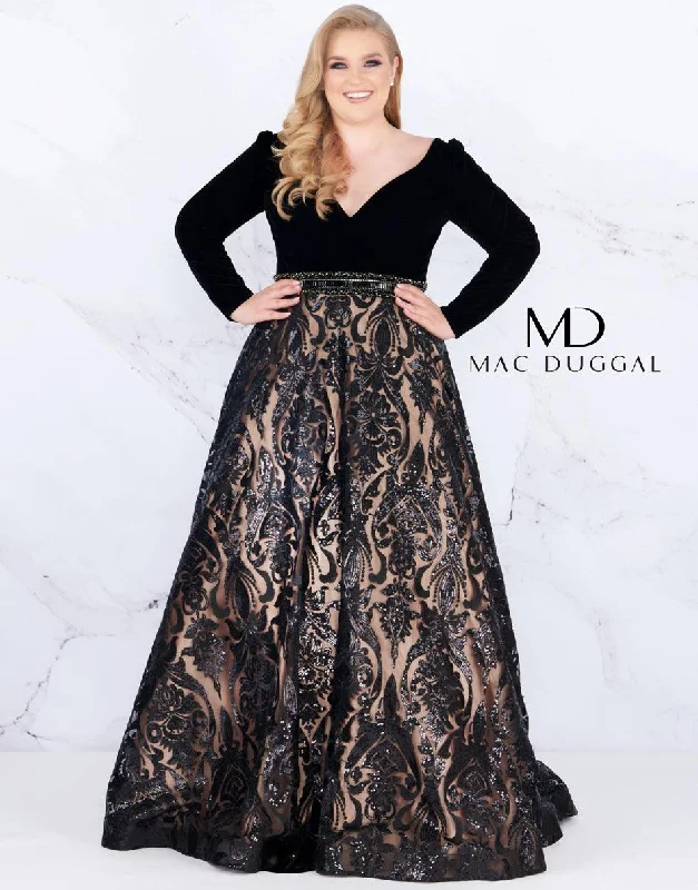 Mac Duggal Long Prom Plus Size Dress