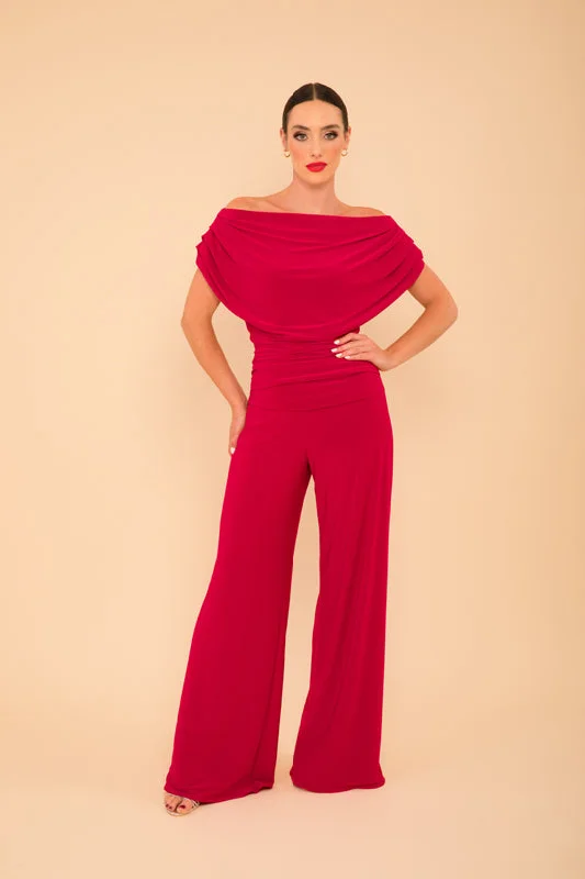 Carbon Jersey Jumpsuit (Magenta)