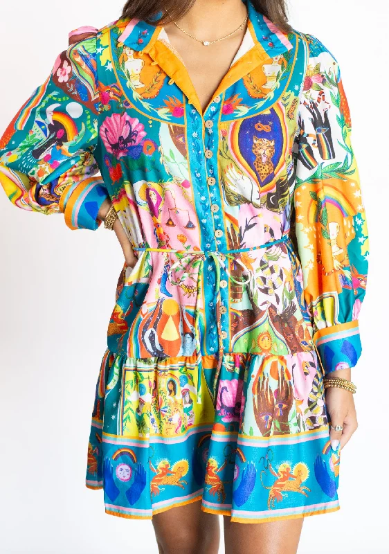 Dressed with Confidence Multicolor Printed Dress