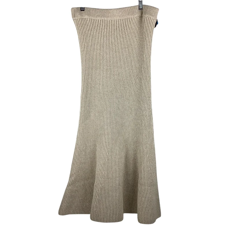 Skirt Maxi By H&m In Cream, Size: S