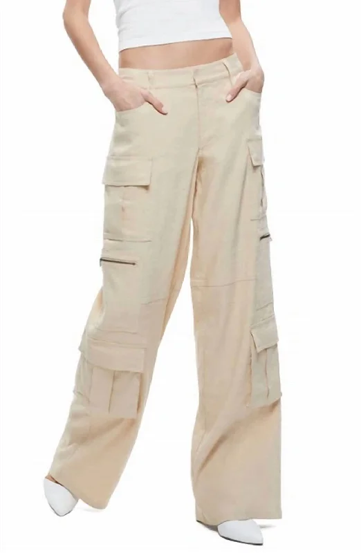 Cay Baggy Cargo Pant In Natural