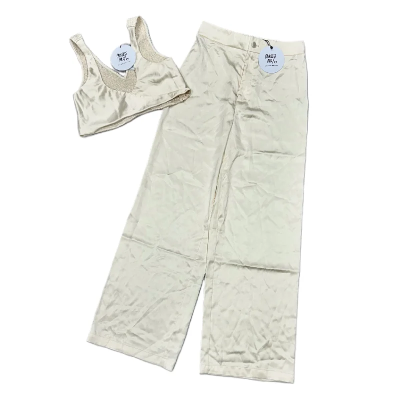 Pants Set 2pc By Princess Polly In Ivory, Size: M