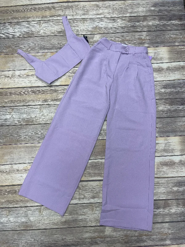 Purple Pants Set 2pc Cme, Size S