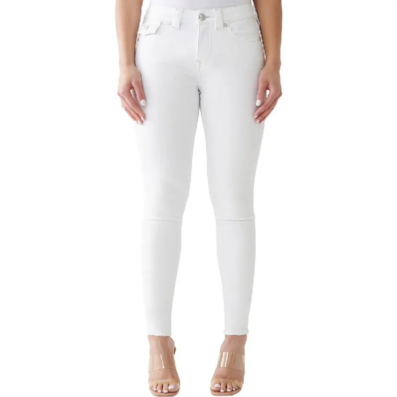 Womens Mid Rise Curvy Skinny Jeans